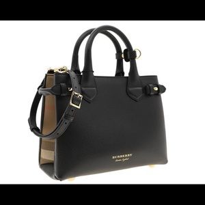 Authentic Burberry Small LEATHER tote